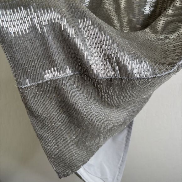 STAUD Bead Embellished Silver Skirt Set - Picture 5 of 16